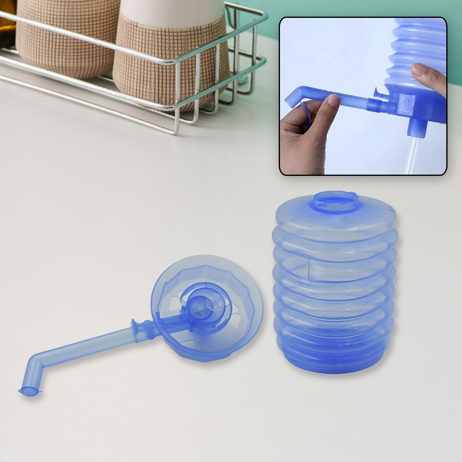 Manual Drinking Water Pump (1 Pc): Hand Press Dispenser, Household Manual Drinking Water Pump (1 Pc): Hand Press Dispenser, Household